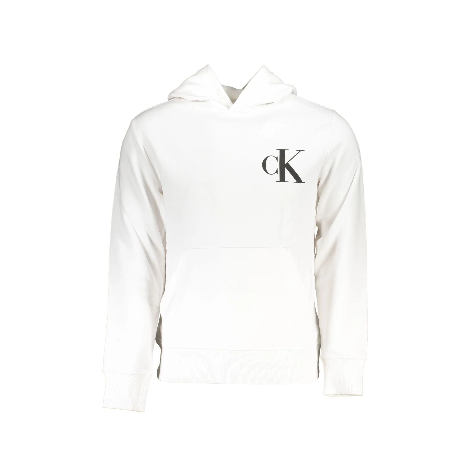 Calvin Klein Felpa Maniche Lunghe Uomo Bianca Stampa Logo Felpe Bianco - foto prodotto